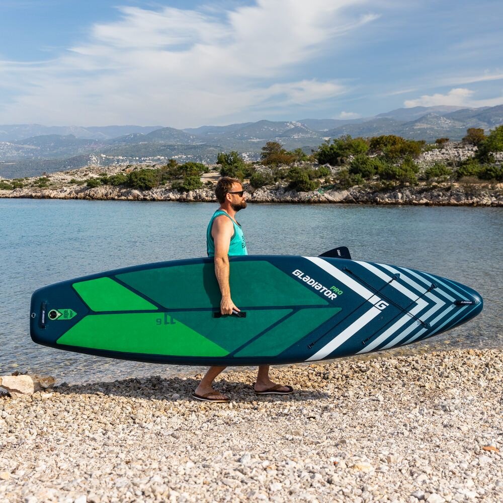 paddleboard GLADIATOR Pro 11.6x34x6 - model 2022-23 zeleny paddleboardy.cz dlouhy sup